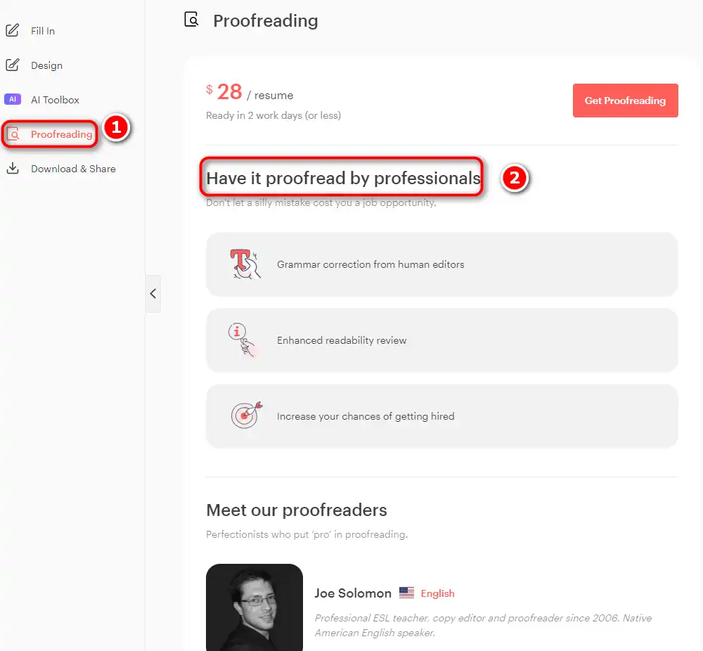 how to use Kickresume 7