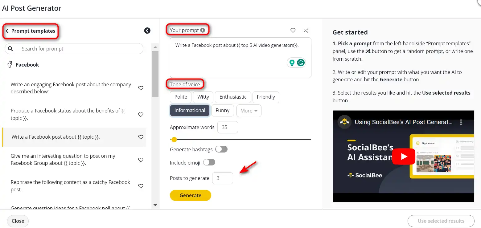 كيفية استخدام SocialBee 21