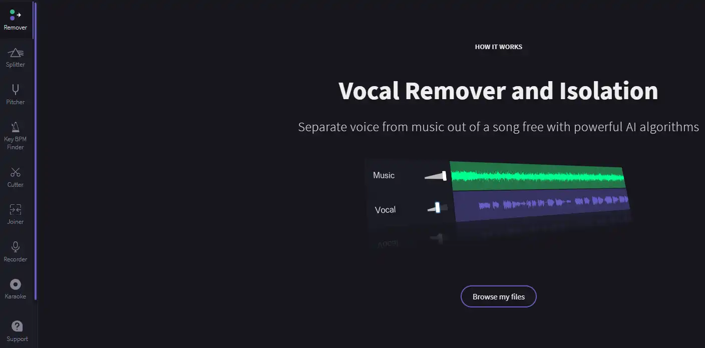 как использовать Vocal Remover 1